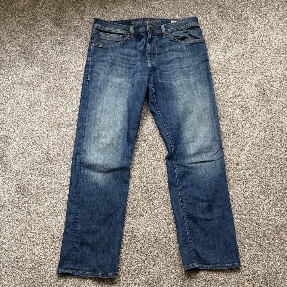 Mavi Men's Deep Blue Straight Jeans